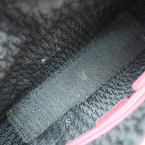 CHRISTIAN DIOR Lady Cannage 2Way Shoulder Hand Bag Patent Leather Red 45RP003 - Picture 10 of 16